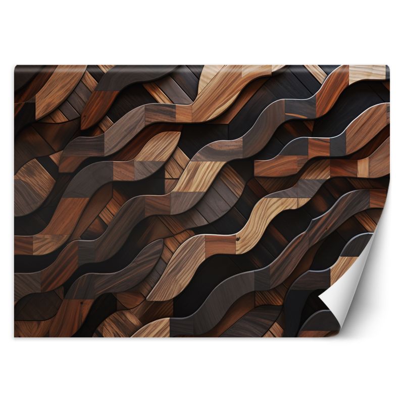 Fototapeta Feeby Brązowe fale abstrakcja 3D 368x254 1 szt