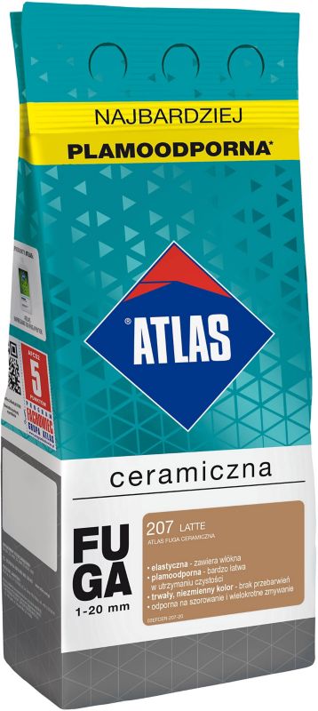 Fuga ceramiczna Atlas 207 latte 2 kg
