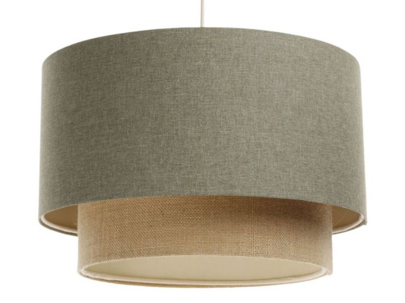 Lampa Bps Koncept wisząca ERUTAN DOUBLE 40 zielona/beżowa 1 szt