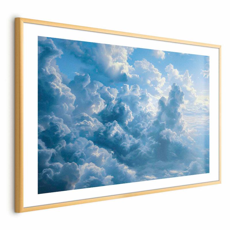Plakat Artgeist Ocean w powietrzu 60x40 cm z ramą złotą 1 szt