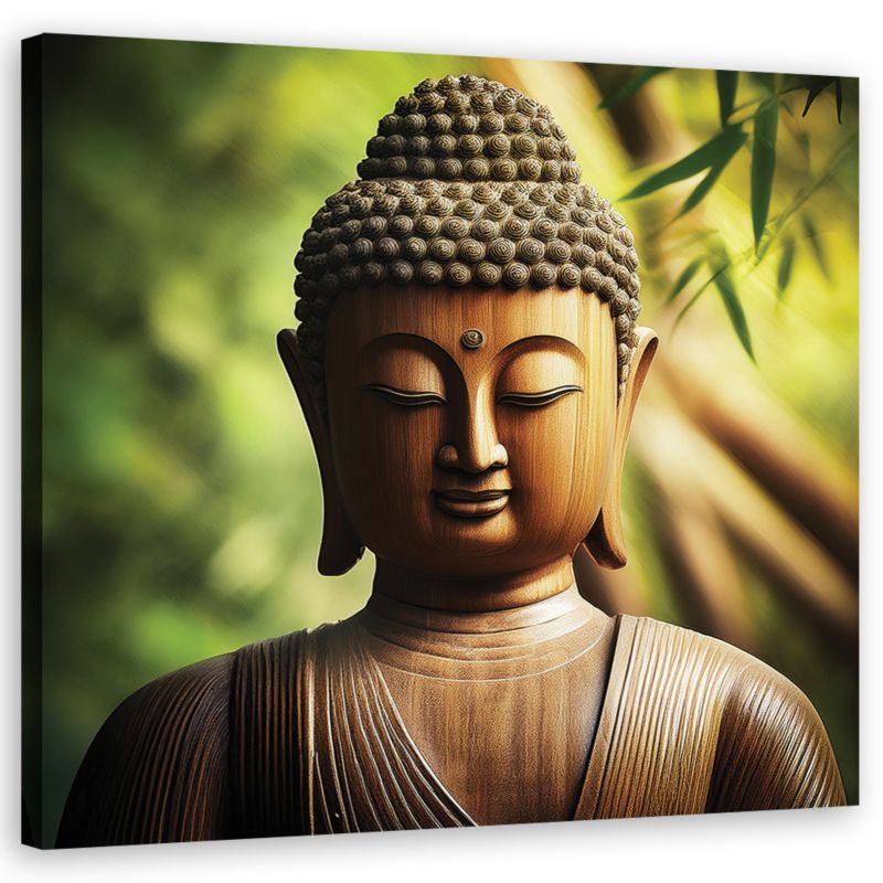 Obraz do salonu sypialni Feeby Posąg Buddy Zen 50x50 cm 1szt