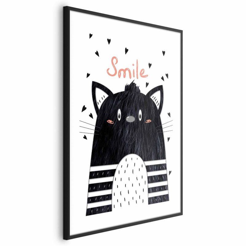 Plakat Artgeist Smile 40x60 cm z ramą czarną 1 szt