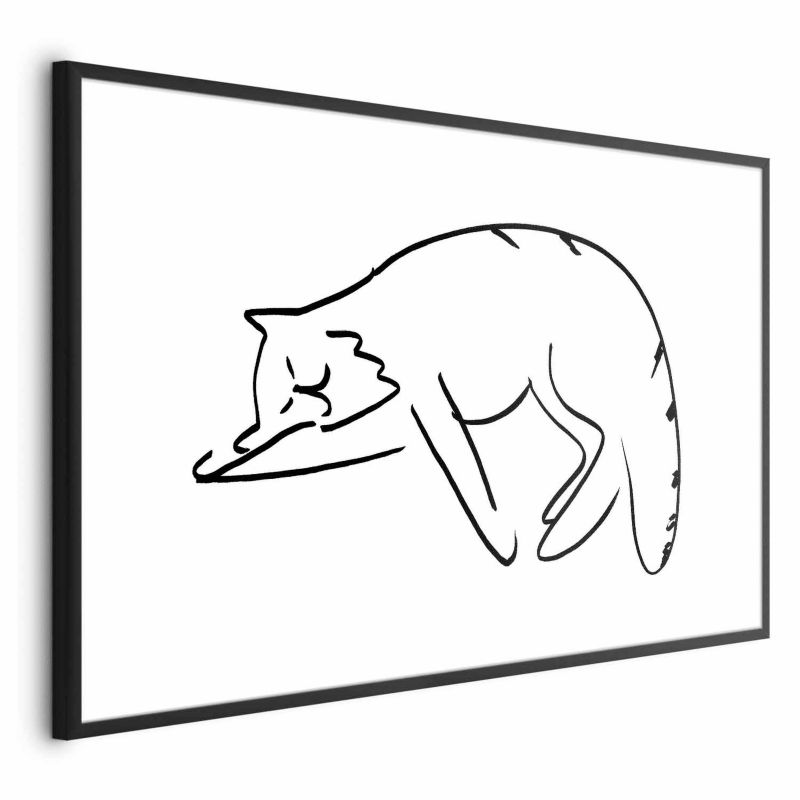 Plakat Artgeist Kocie sny 42x29,7 cm z ramą czarną 1 szt