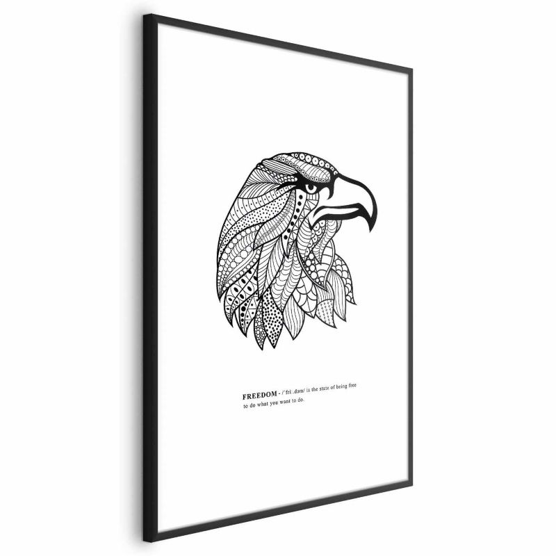 Plakat Artgeist Orzeł wolności 21x30 cm z ramą czarną 1 szt