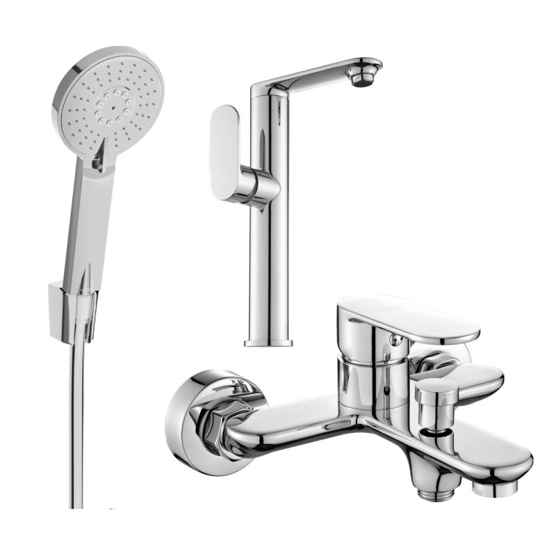 Zestaw wannowy Mexen Milo chrom 713153R40-00 1 szt.