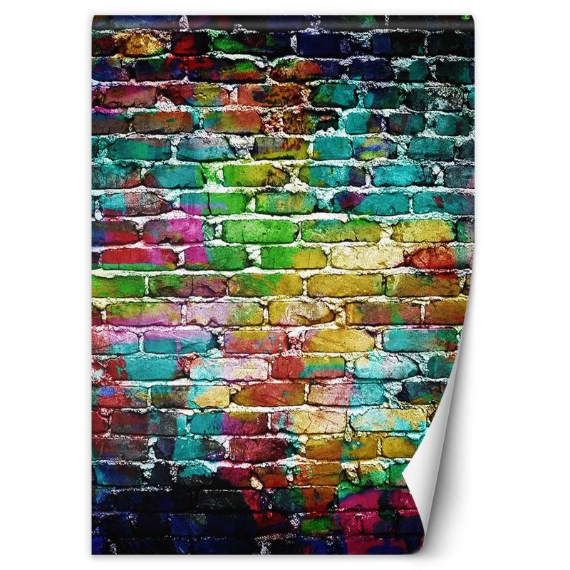 Fototapeta Feeby Tęczowa cegła 150x210 1 szt