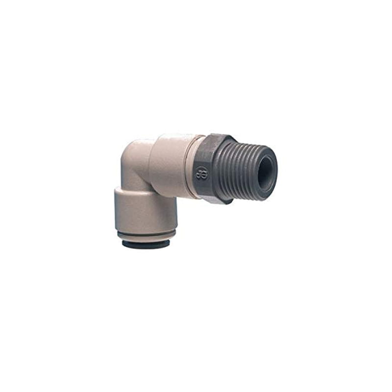 PI091603S John Guest złączka wkręcana kolankowa szybkozłączka 1/2“ x gwint 3/8“ BSPT.
