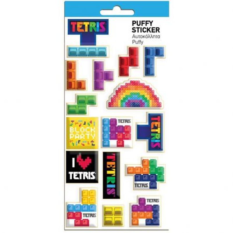 Diakakis NAKLEJKI WYPUKŁE TETRIS