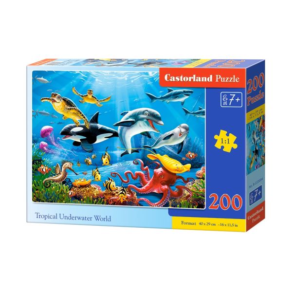 Castorland Puzzle 200 el. B-222094 TROPICAL UNDERWATER WORLD