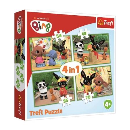 PUZZLE 4W1 WESOŁY DZIEŃ BINGA
