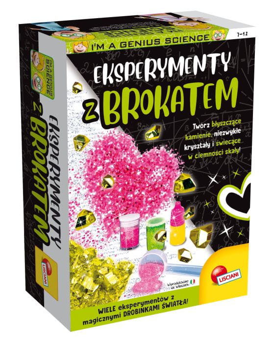 Eksperymenty z Brokatem I"m A Genius Lisciani