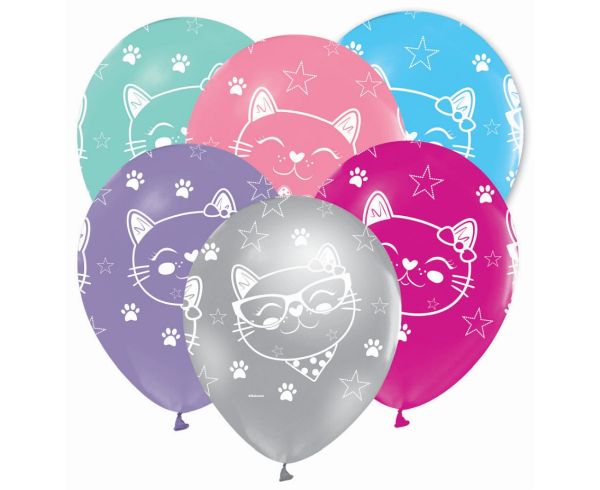 Balony KOTY 12" 5sztuk Godan