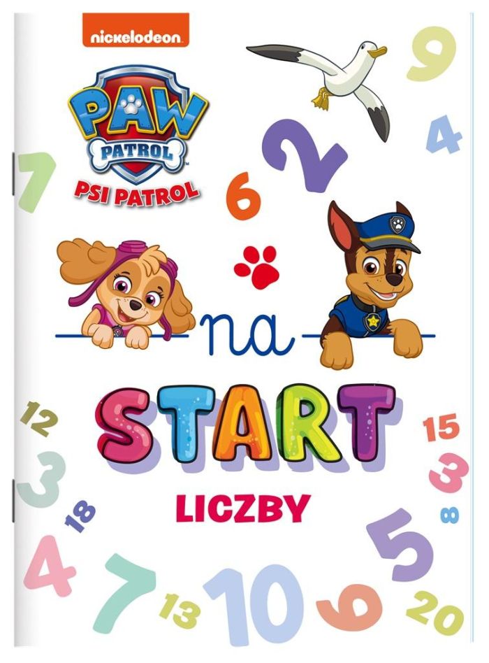 Książeczka Psi Patrol Na Start- Liczby