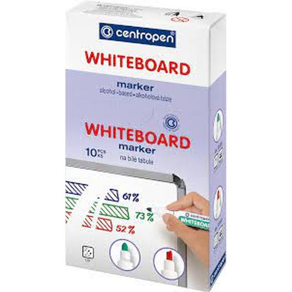 Marker suchościeralny Centropen 'Whiteboard Marker 8559' ZIELONY K/O