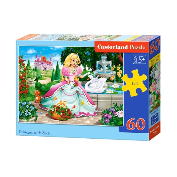 Puzzle 60 el. PROINCESS WITH SWAN