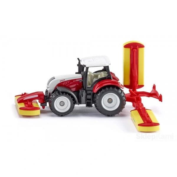 SIKU TRAKTOR STEYR Z KOSIARKĄ