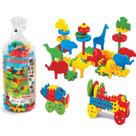 Marioinex Klocki Waffle- 100 elementów