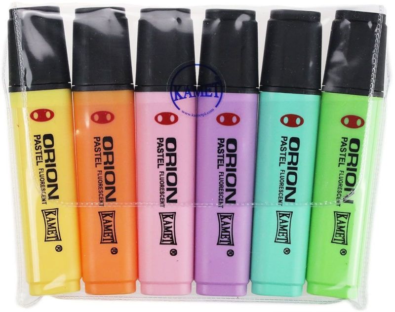 ZAKREŚLACZ ORION PASTEL 6KOL Kamet