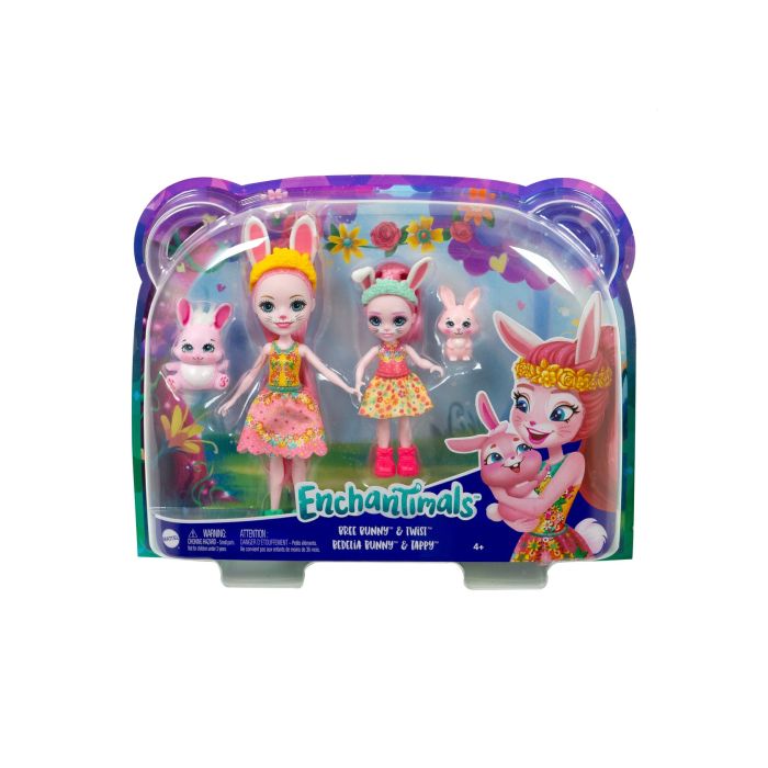 Enchantimals Bree Bunny- Lalki siostry 2-pak. HCF84 (asst HCF79)
