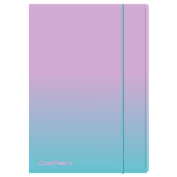 COOLPACK - GRADIENT - TECZKA NA GUMKĘ A4 - BLUEBERRY