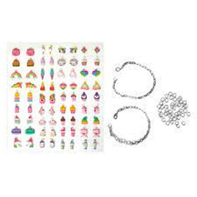 BRANSOLETKI DIY Z ZAWIESZKAMI PUFFY – RAINBOW