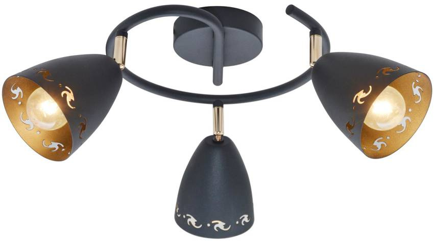 LAMPA SUFITOWA COTY SPIRALA E14 CZARNY