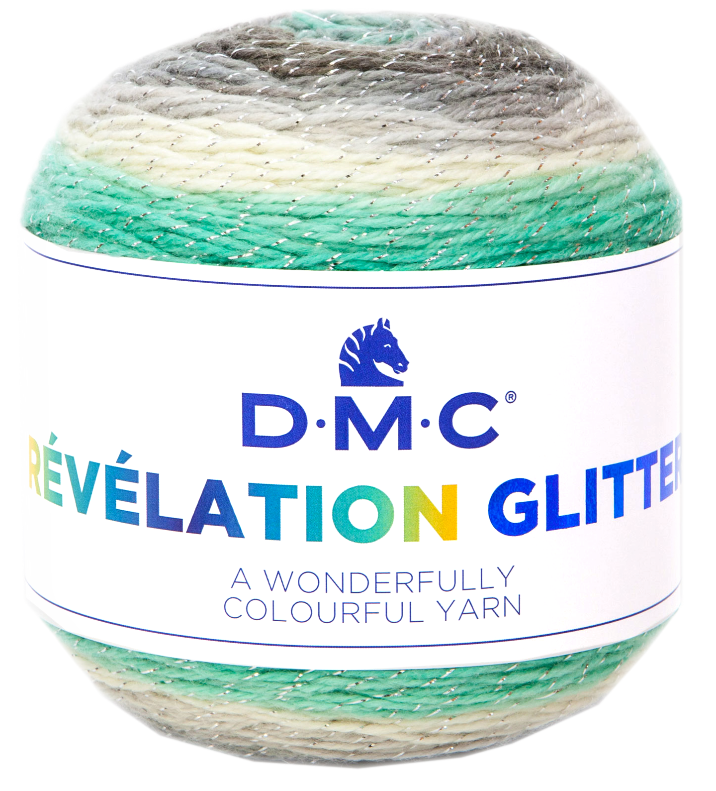 włóczka REVELATION GLITTER DMC kol. 505 150gr