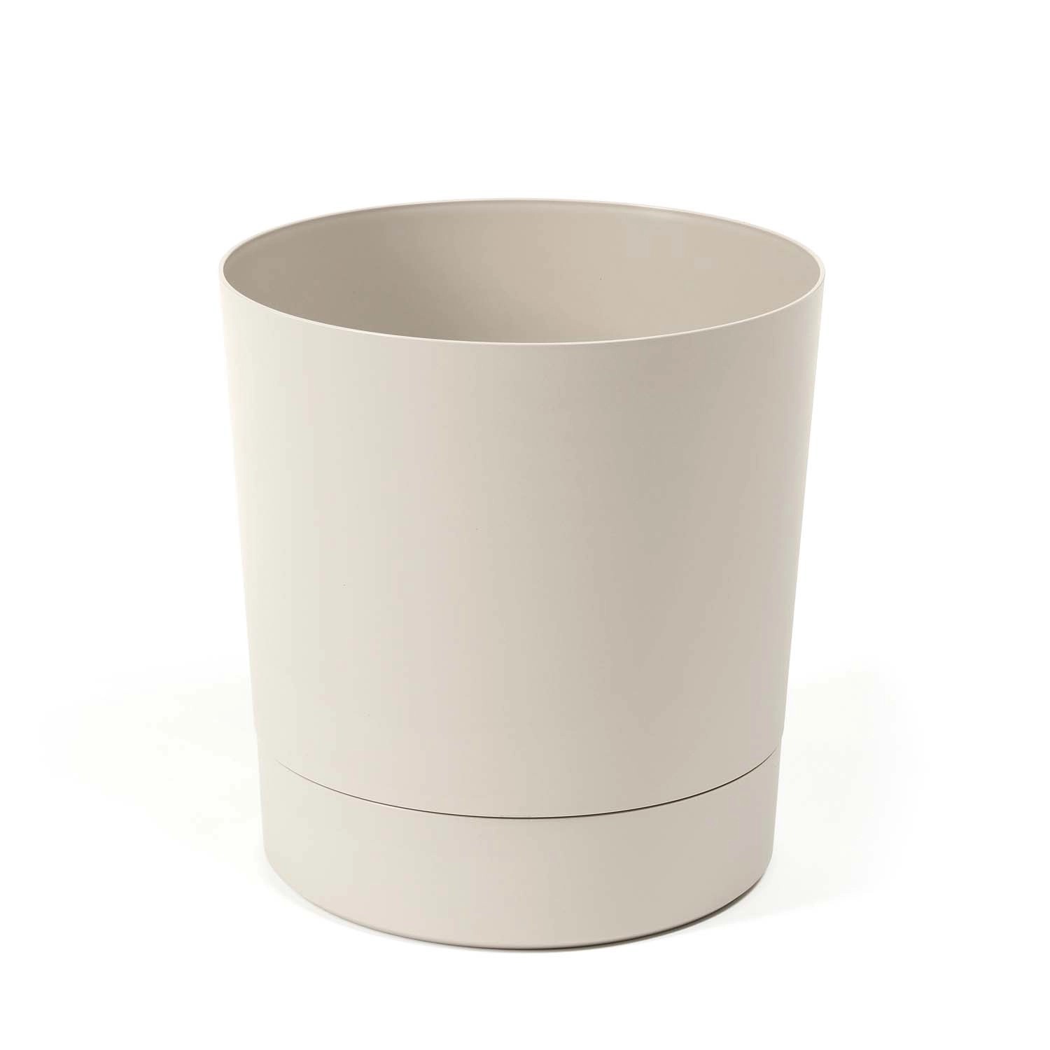 Doniczka Aura beżowa recycled - śr. 11 cm