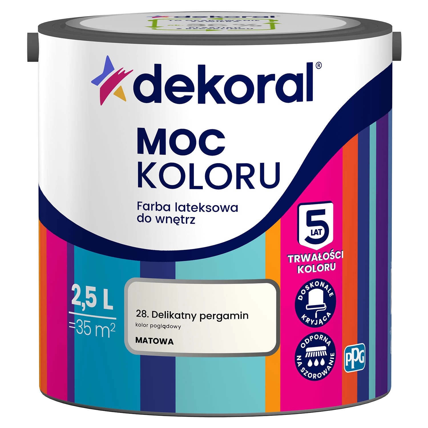 Farba Dekoral Moc Koloru delikatny pergamin 2,5 l