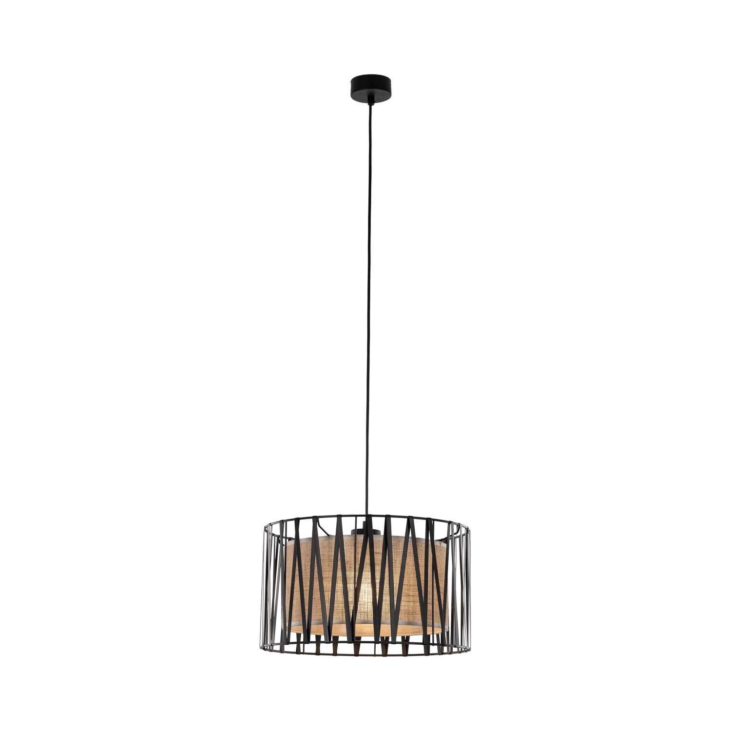 TK Lighting Lampa wisząca HARMONY NATURE 1xE27 15W kremowa