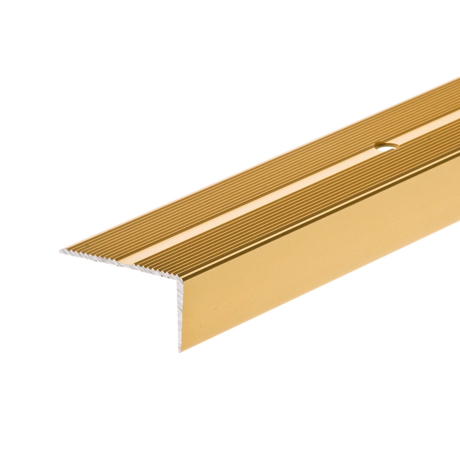 Cezar Profil schodowy aluminiowy 40x20 mm x 1 m złoty