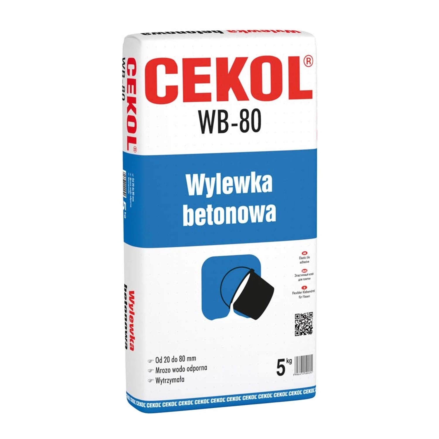 Cekol Wylewka betonowa WB-80 5 kg