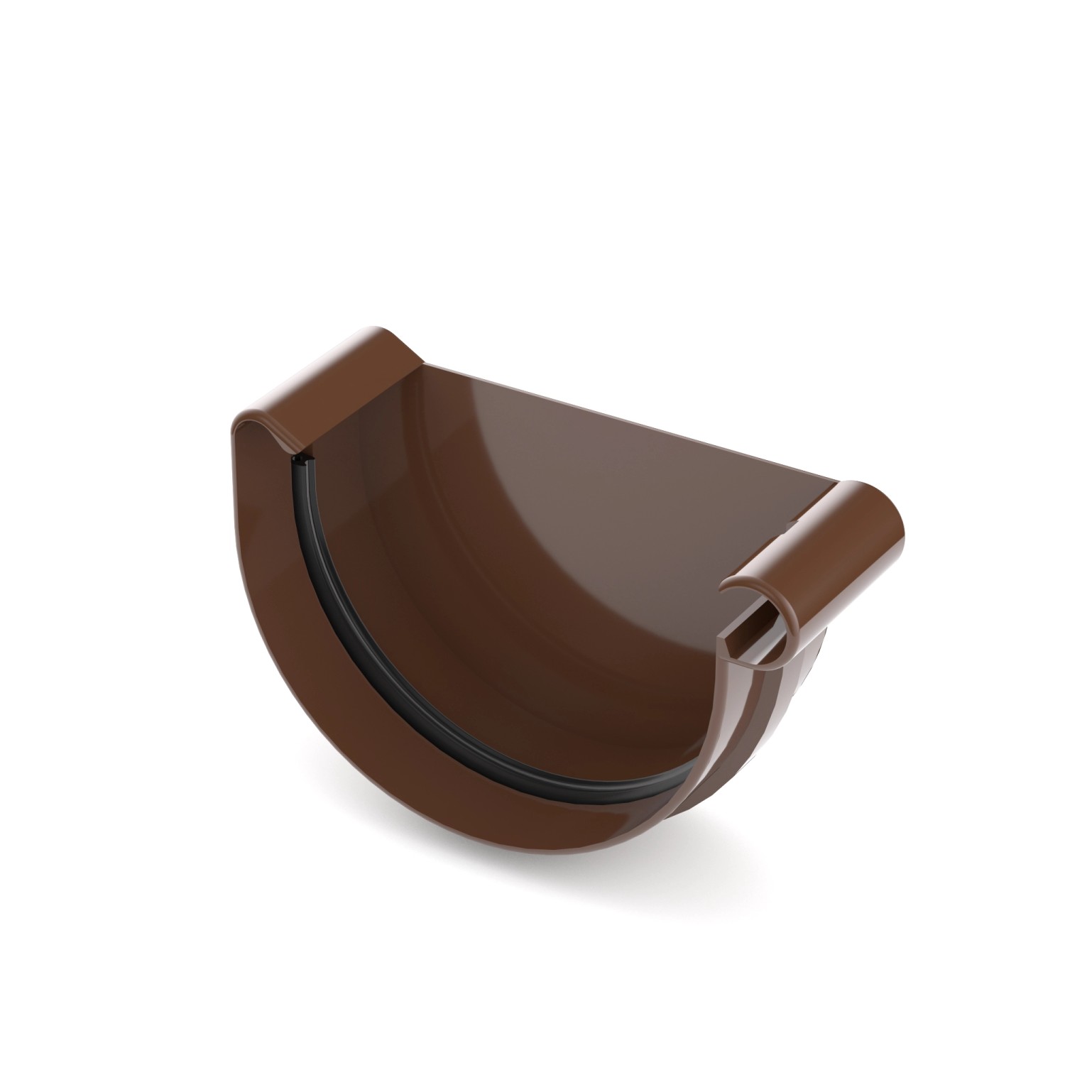 Bryza Denko prawe 125 mm PVC brąz