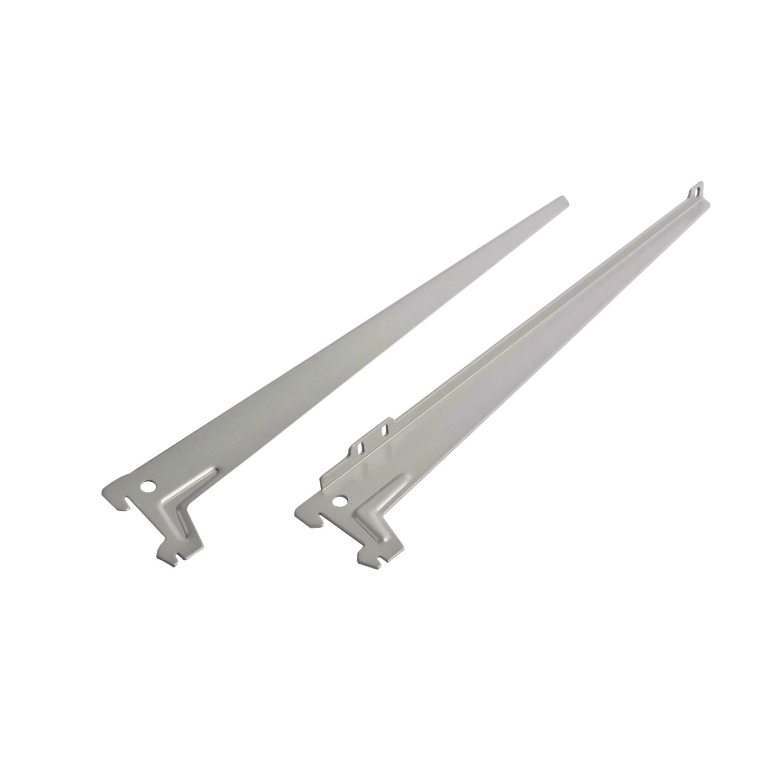 OBI Wspornik kątowy pojedynczy, kolor aluminium, dł. 38 cm, kpl. 2 sztuki