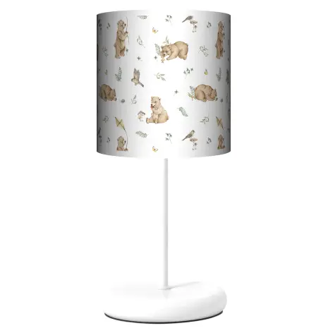 Lampa stojąca EKO Misie Biel - kolor podstawy do wyboru FL - zielony