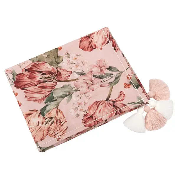 Otulacz bambusowy Tulips Coral SM - S: 75 cm x 100 cm