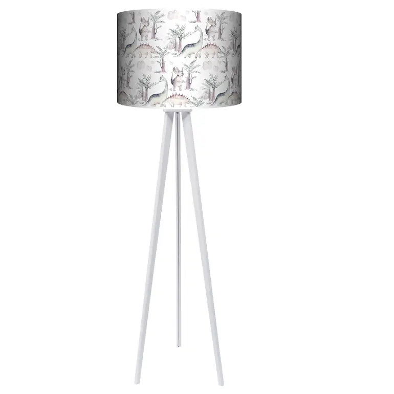 Lampa podłogowa - trójnóg drewniana duża Dino1 - kolor podstawy do wyboru FL - wenge
