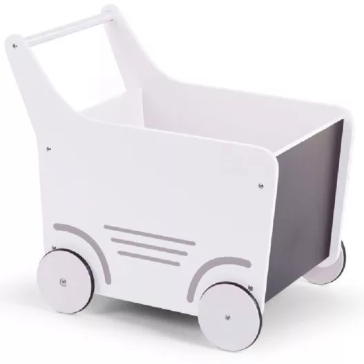 Childhome Drewniany pchaczyk na zabawki White