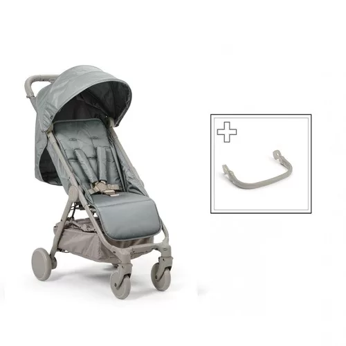 Elodie Details - wózek spacerowy MONDO - Pebble Green + pałąk do wózka - ZESTAW SC