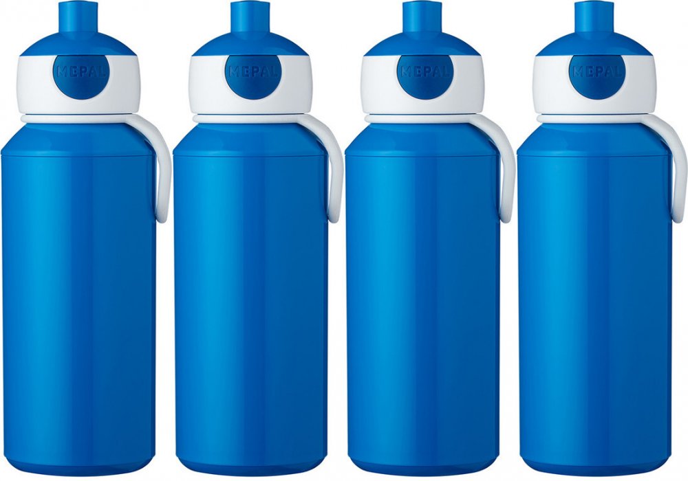4x Bidon Mepal Pop-up Campus, niebieski, 400ml