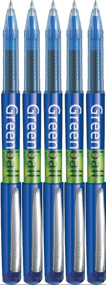 5x Pióro kulkowe Pilot, GreenBall, 0.7mm, niebieski
