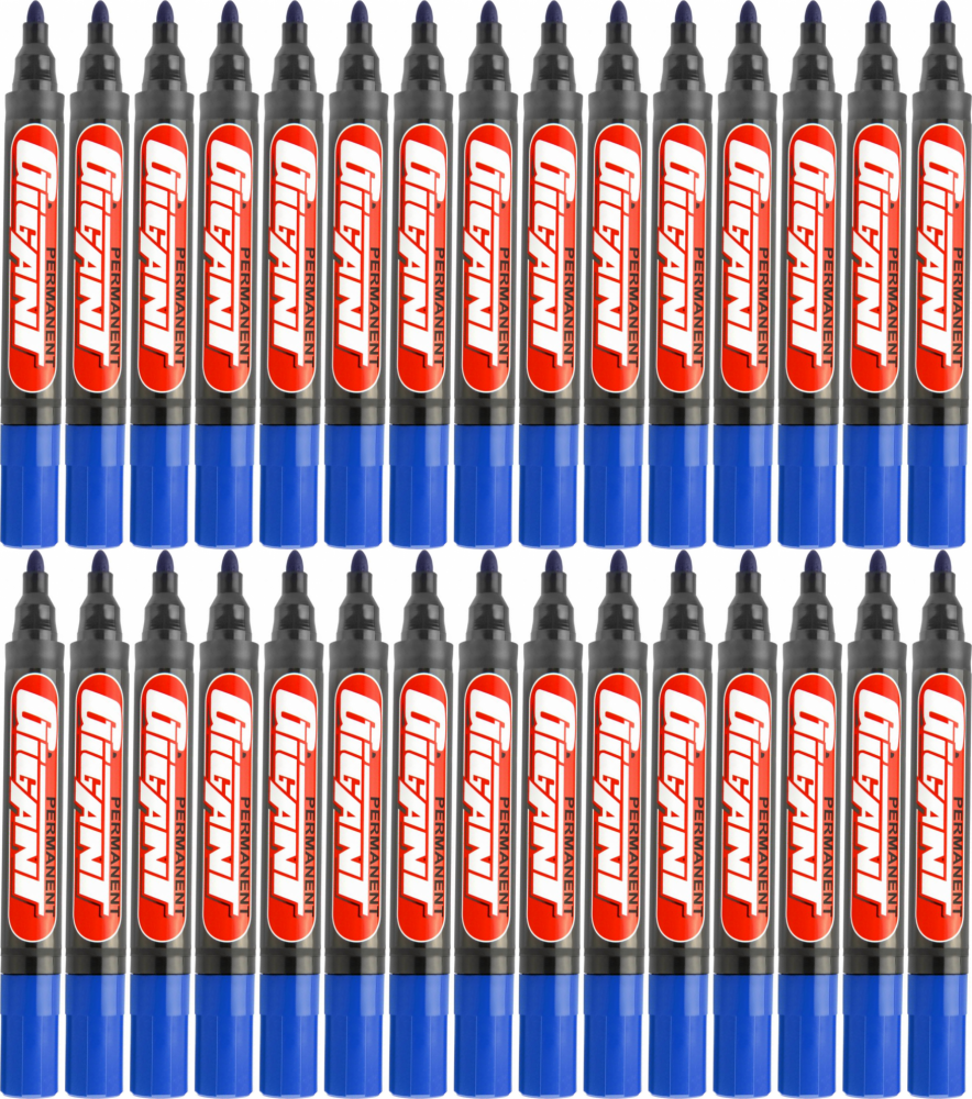 100x Marker permanentny Kamet, Gigant, okrągła, 5.2mm niebieski
