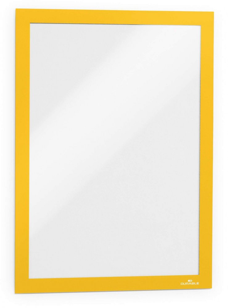 Ramka magnetyczna Durable Duraframe, samoprzylepna, A4, 2 sztuki, żółty