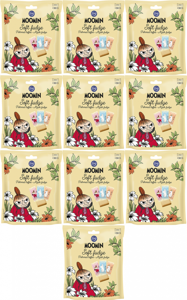 10x Cukierki Krówki Fazer Moomin Soft Fudge, mleczny, 160g