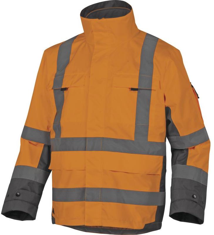 Kurtka odblaskowa Delta Plus Tarmac 5w1, rozmiar XL, pomarańczowo-szary