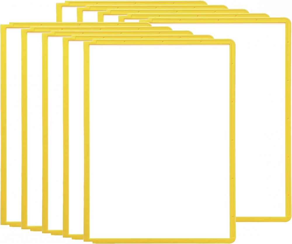 10x Panel informacyjny Durable Sherpa, A4, żółty