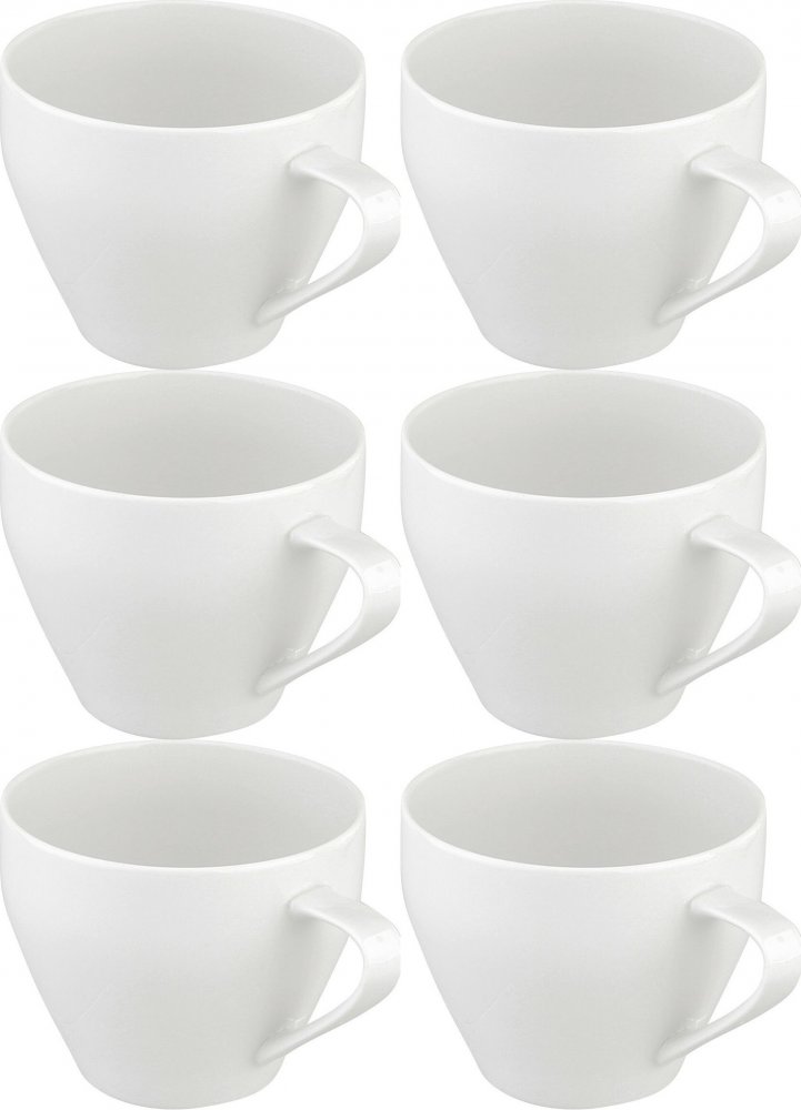 6x Filiżanka MariaPaula Moderna, 250ml, porcelana, biały