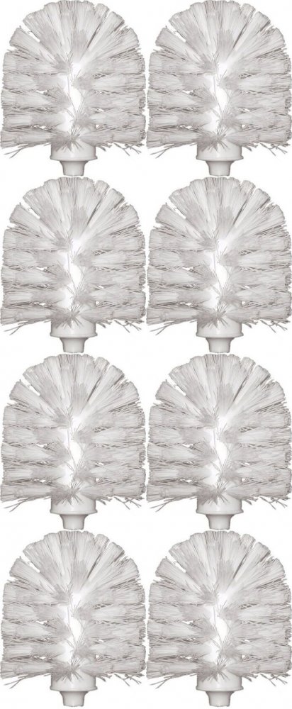 8x Końcówka szczotki do toalety Merida SZ11, wymienna, biały