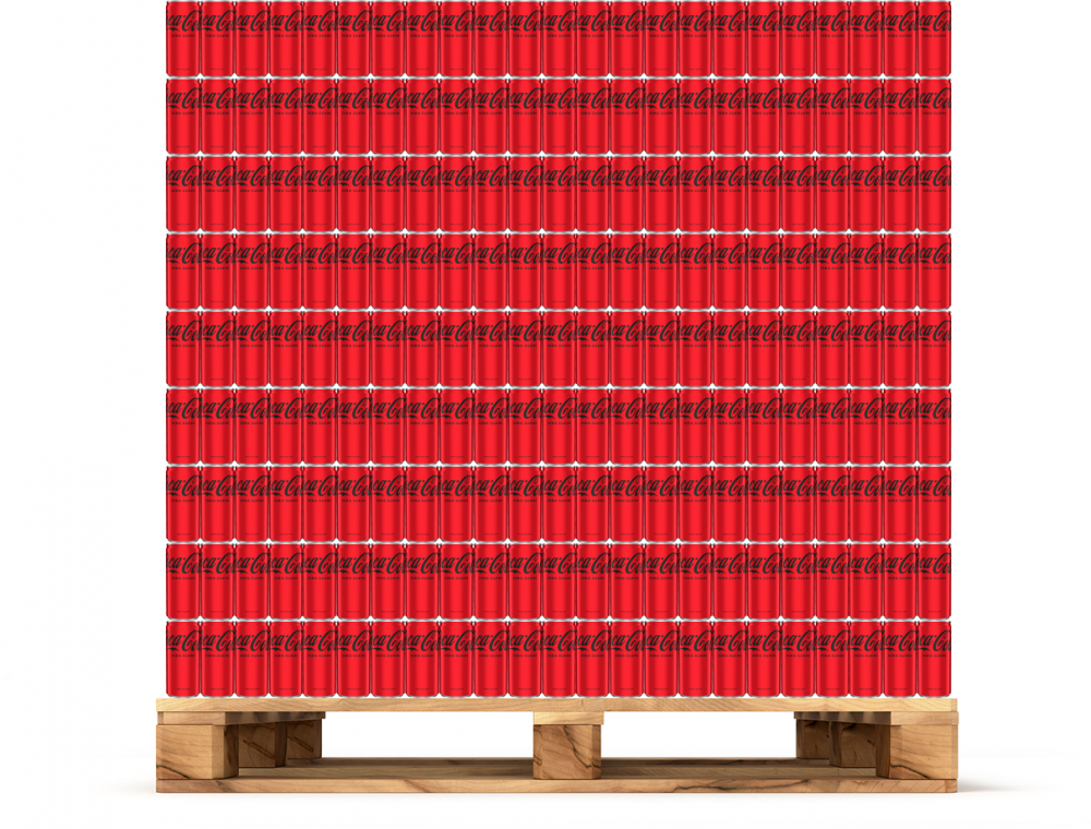 3168x Napój gazowany Coca-Cola Zero, puszka, 0.2l