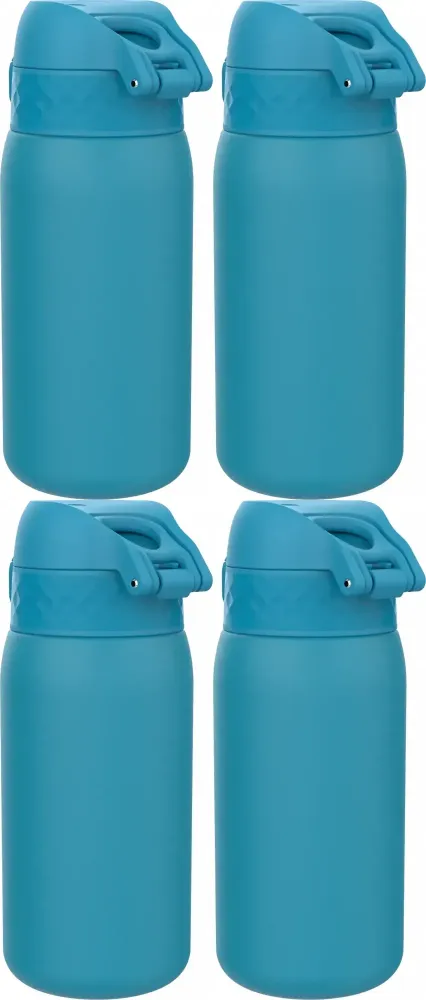 4x Bidon ION8 Blue, stal nierdzewna, 400ml, niebieski
